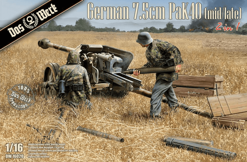Das Werk 1/16 7.5cm PaK 40 Mid-Late Production