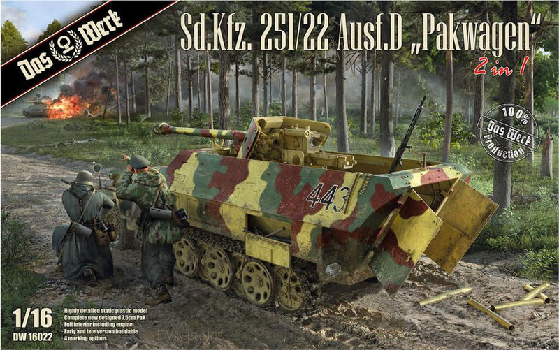 Das Werk 1/16 Sd.Kfz.251/22 Pakwagen Half-Track