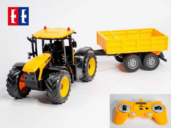 Double Eagle RC 1/24 JCB Farm Tractor with Tipping Trailer