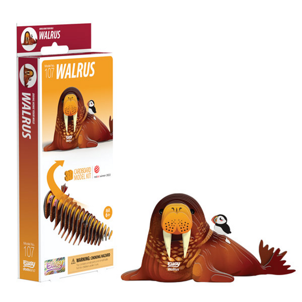 Eugy 107 Walrus Card 3D Puzzle