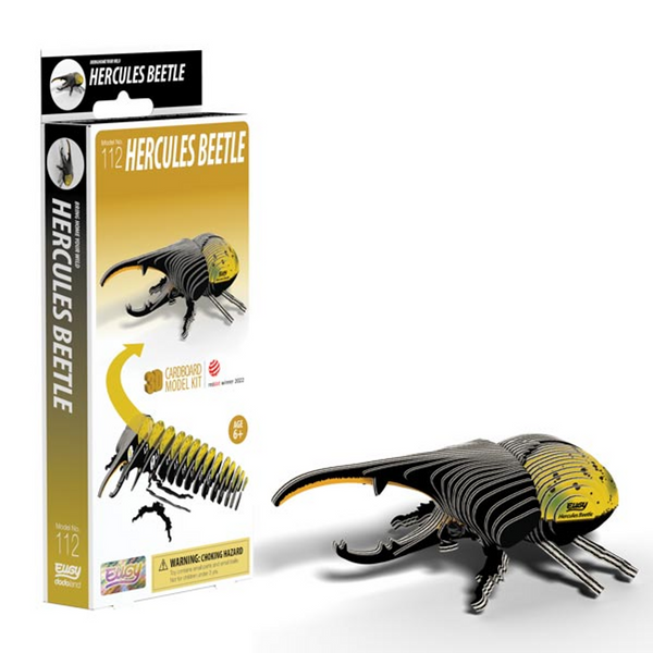 Eugy 112 Hercules Beetle Card 3D Puzzle