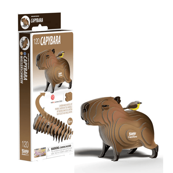 Eugy 120 Capybara Card 3D Puzzle
