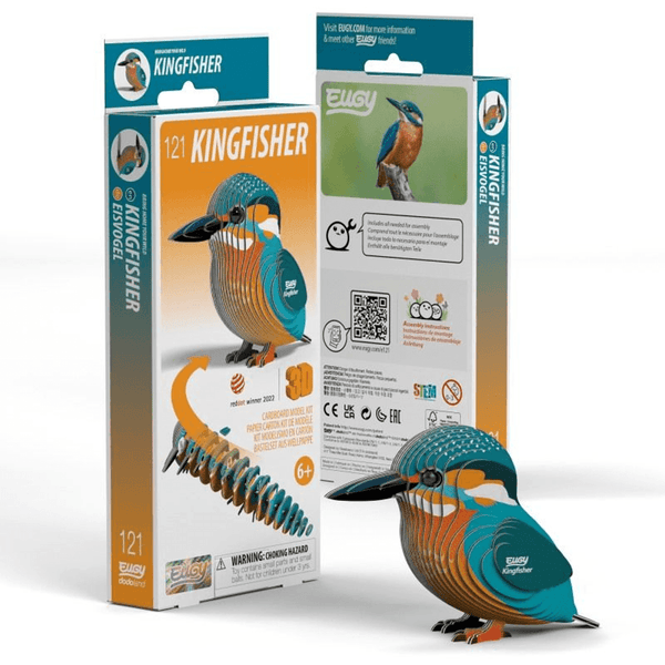 Eugy 121 Kingfisher Card 3D Puzzle