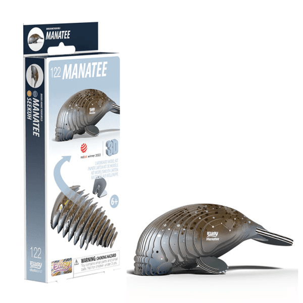 Eugy 122 Manatee Card 3D Puzzle