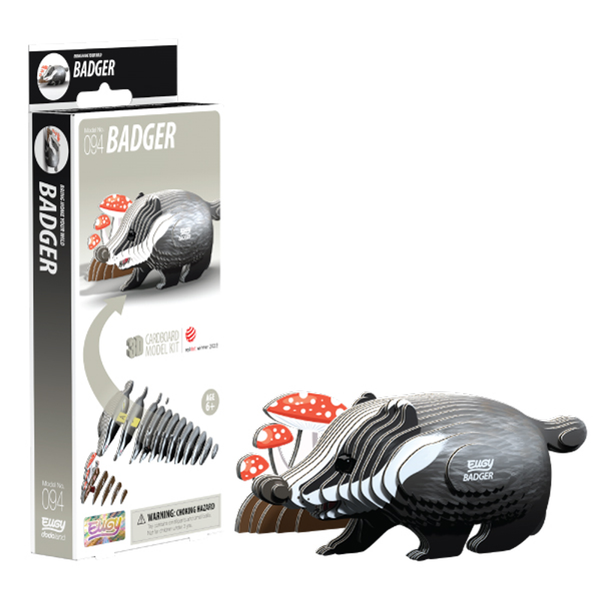 Eugy 94 Badger Card 3D Puzzle