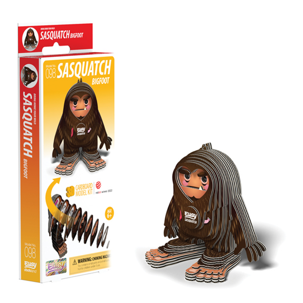 Eugy 98 Sasquatch Bigfoot Card 3D Puzzle
