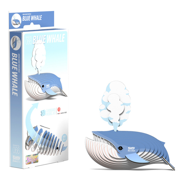 Eugy 66 Blue Whale Card 3D Puzzle