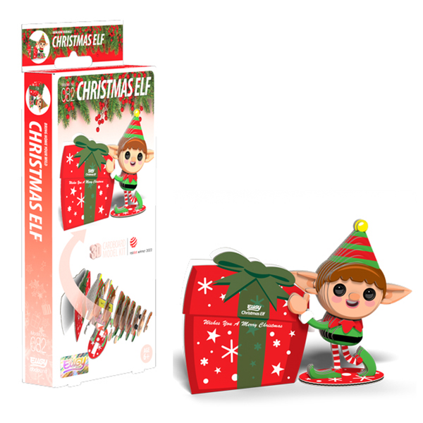 Eugy 82 Christmas Elf Card 3D Puzzle
