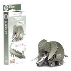 Eugy 10 Elephant Card 3D Puzzle