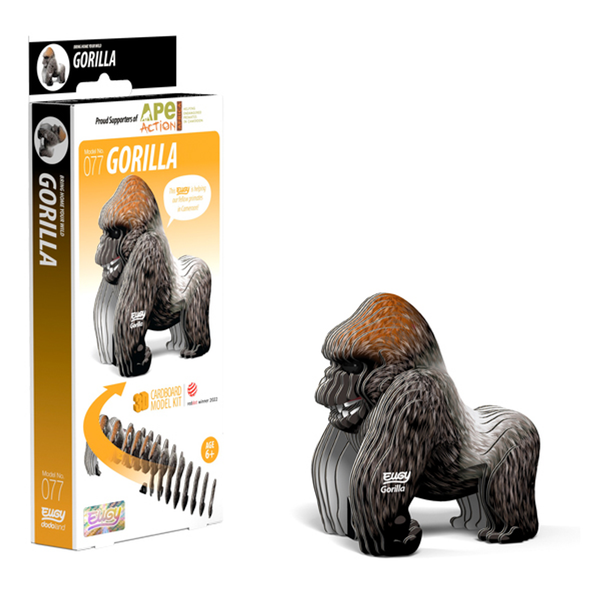 Eugy 77 Gorilla Card 3D Puzzle