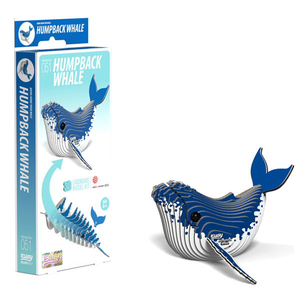 Eugy 51 Humpback Whale Card 3D Puzzle