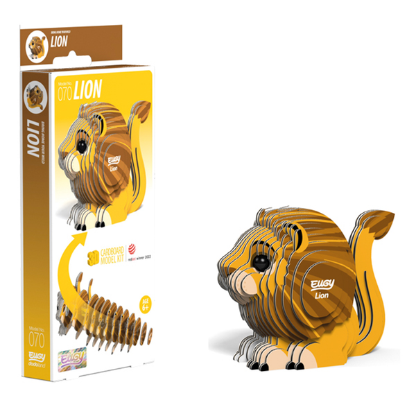 Eugy 70 Lion Card 3D Puzzle