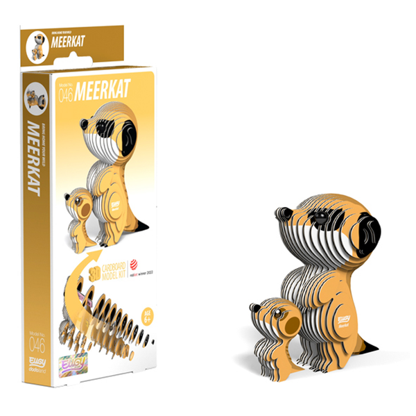 Eugy 46 Meerkat Card 3D Puzzle