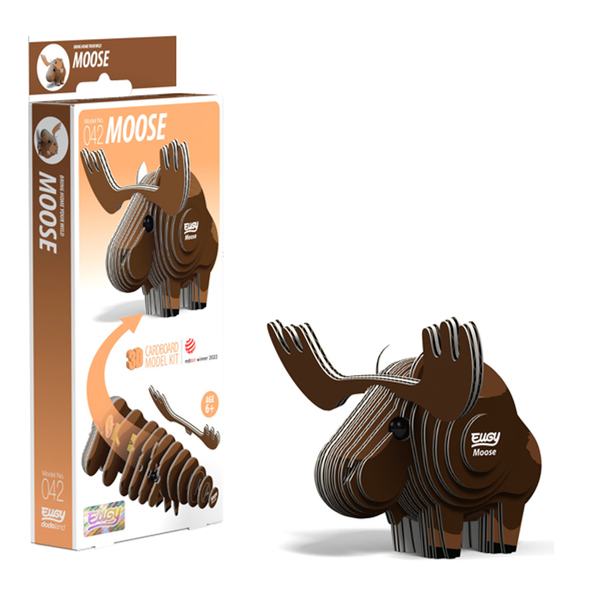 Eugy 42 Moose Card 3D Puzzle