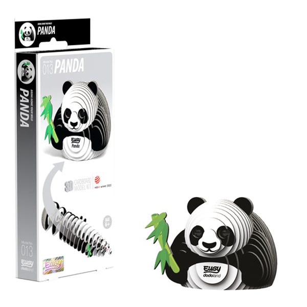 Eugy 13 Panda Card 3D Puzzle