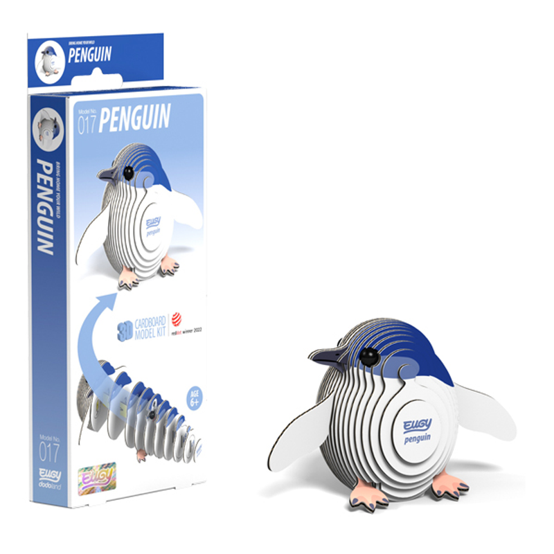Eugy 17 Penguin Card 3D Puzzle