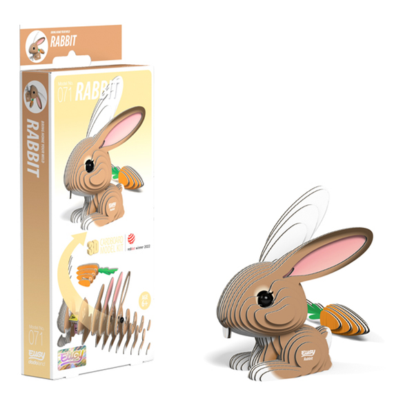 Eugy 71 Rabbit Card 3D Puzzle