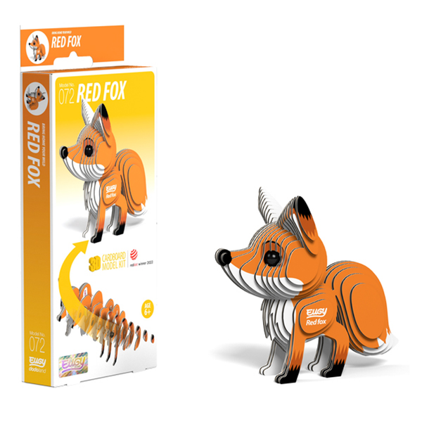 Eugy 72 Red Fox Card 3D Puzzle