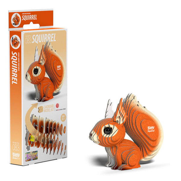 Eugy 83 Squirrel Card 3D Puzzle