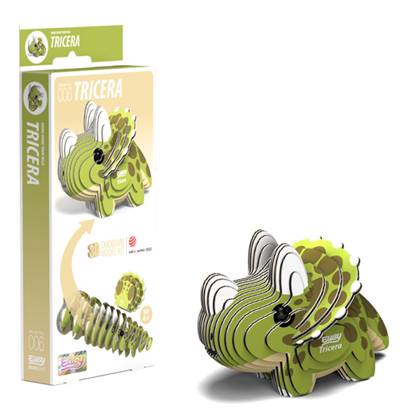 Eugy 06 Tricera Card 3D Puzzle