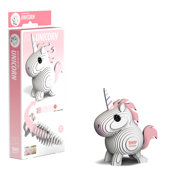 Eugy 14 Unicorn Card 3D Puzzle