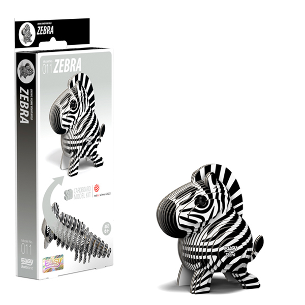 Eugy 11 Zebra Card 3D Puzzle