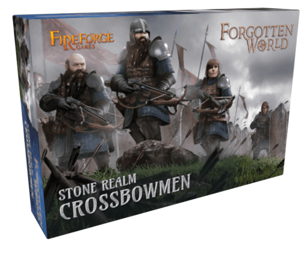 Fireforge Games 28mm Forgotten World - Stone Realm Dwarf Crossbowmen