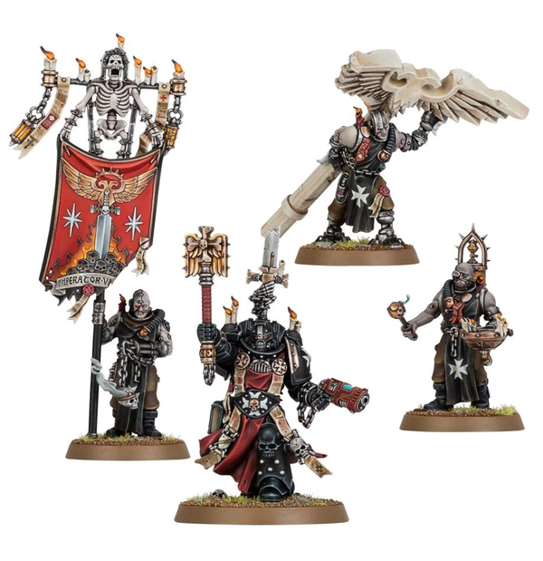 Games Workshop Warhammer 40,000 - Black Templars - Chaplain Grimaldus & Retinue