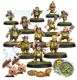 Games Workshop Blood Bowl - Team - Halfling Team - The Greenfield Grasshuggers