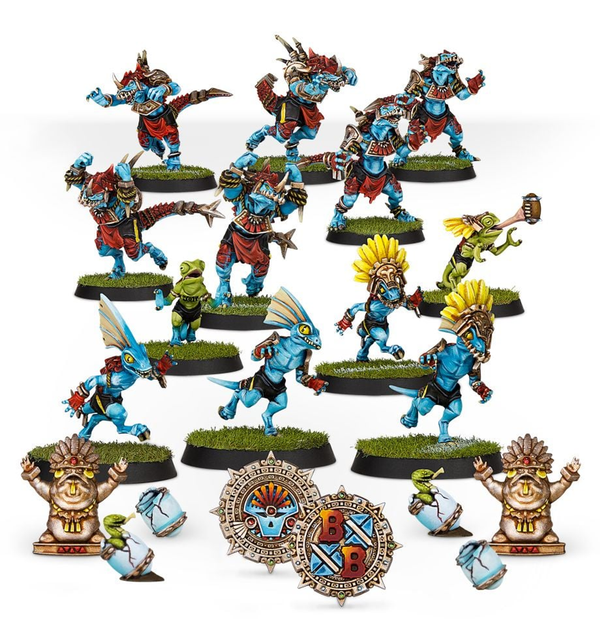 Games Workshop Blood Bowl - Team - Lizardmen Team - The Gwaka'moli Crater Gators