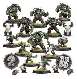 Games Workshop Blood Bowl - Team - Black Orc Team - The Thunder Valley Greenskins