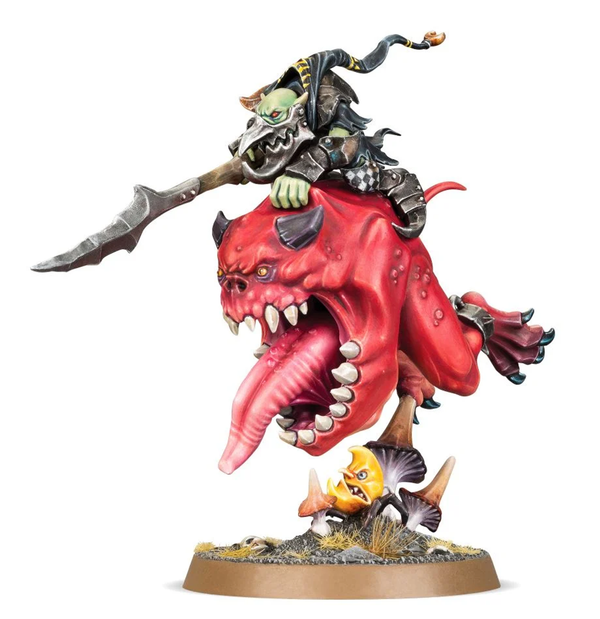 Games Workshop Age of Sigmar - Gloomspite Gitz - Moonclan - Loonboss on Giant Cave Squig