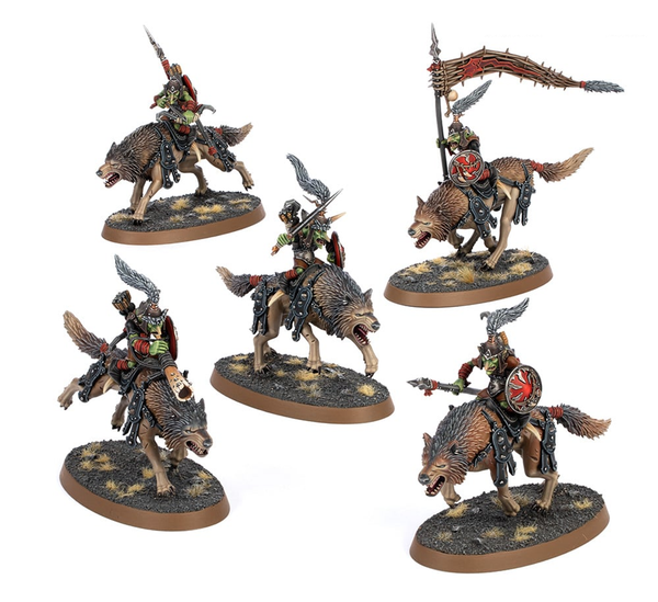 Games Workshop Age of Sigmar - Gloomspite Gitz - Gitmob - Snarlfang Riders