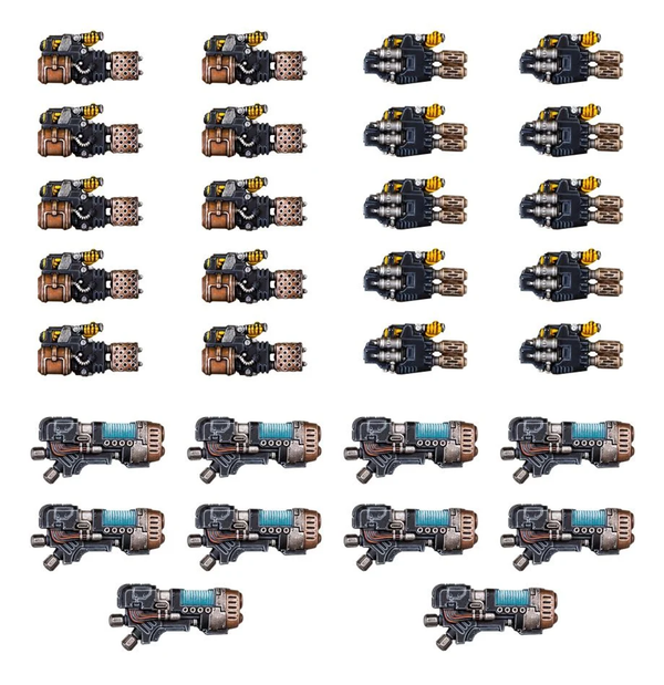 Games Workshop Horus Heresy - Legiones Astartes - Heavy Weapons Upgrade Set 2 - Heavy Flamers, Multi-Meltas, and Plasma Guns