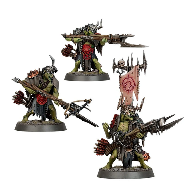Games Workshop Age of Sigmar - Orruk Warclans - Kruleboyz - Man-Skewer Boltboyz