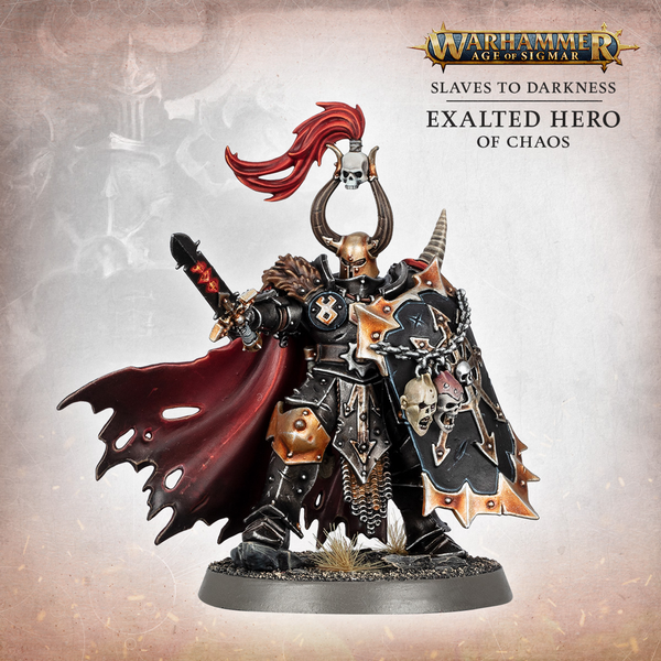 Games Workshop Age of Sigmar - Slaves to Darkness - Exalted Hero of Chaos