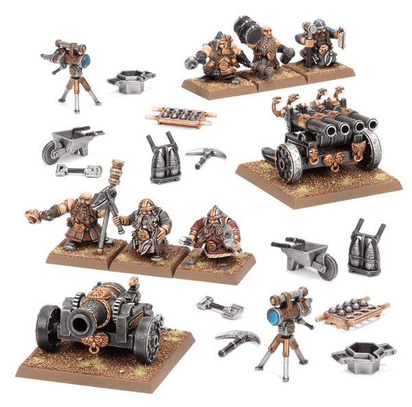 Games Workshop Warhammer The Old World - Dwarfen Mountain Holds - Dwarf Cannon and Organ Gun