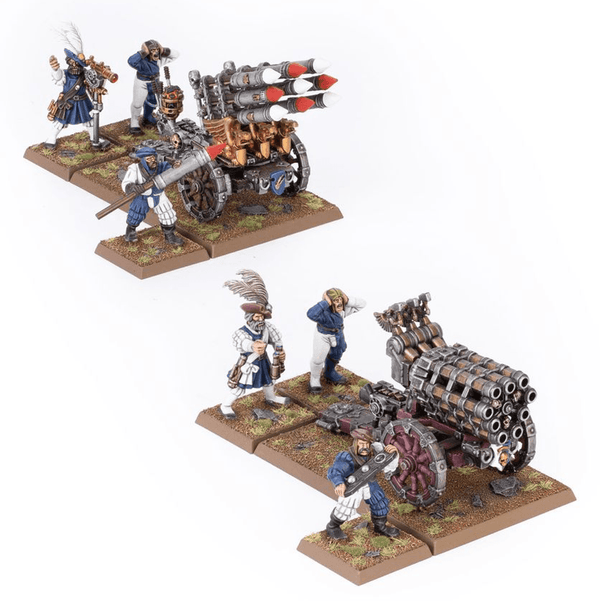 Games Workshop Warhammer The Old World - Empire of Man - Helblaster Volley Gun & Helstorm Rocket Battery