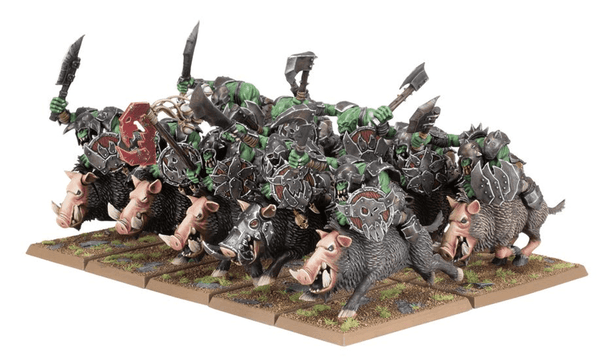 Games Workshop Warhammer The Old World - Orc & Goblin Tribes - Orc Boar Boyz Mob