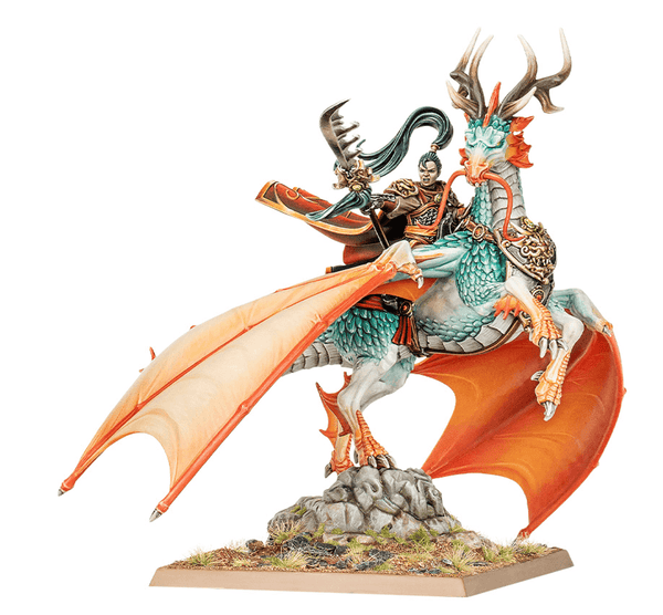 Games Workshop Warhammer The Old World - Grand Cathay - Shugengan Lord on Great Spirit Longma