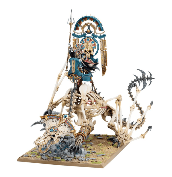Games Workshop Warhammer The Old World - Tomb Kings of Khemri - Tomb King or Liche Priest on Necrolith Bone Dragon