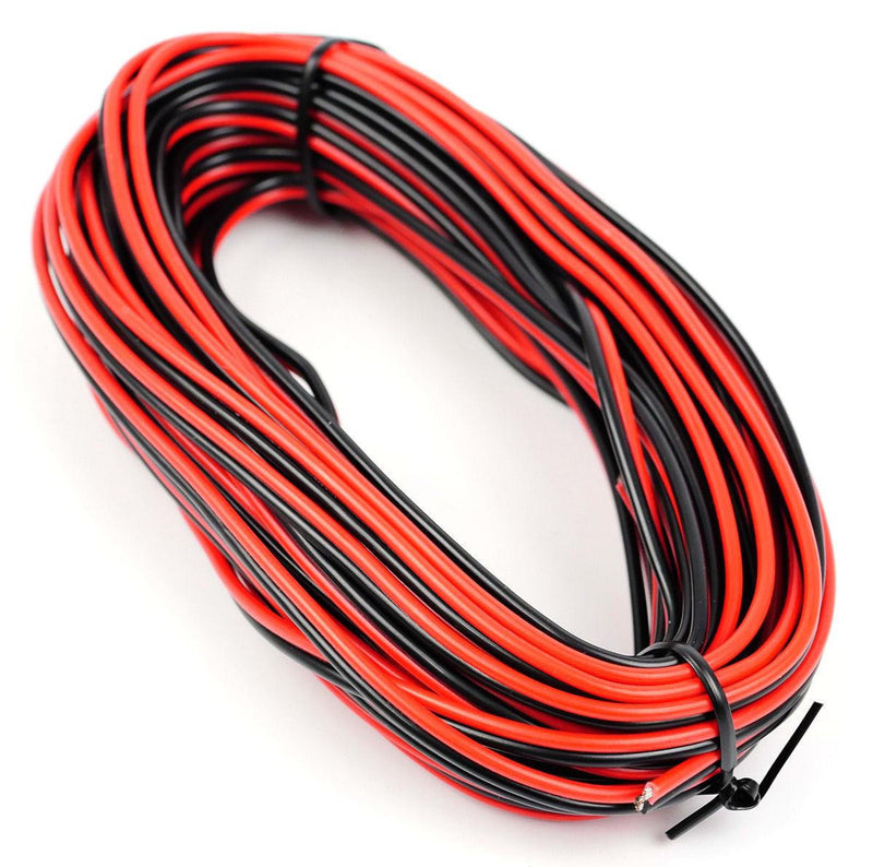 Gaugemaster Red/Black Twinned Wire (14 X 0.15mm) 10m