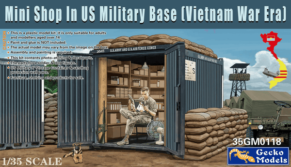 Gecko Models 1/35 Mini Shop in US Military Base (Vietnam War Era)