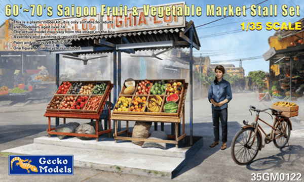 Gecko Models 1/35 Saigon Fruit & Vegetable Market Stall Set