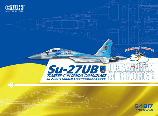 Great Wall Hobby 1/48 Sukhoi Su-27UB Flanker C in Digital Camouflage