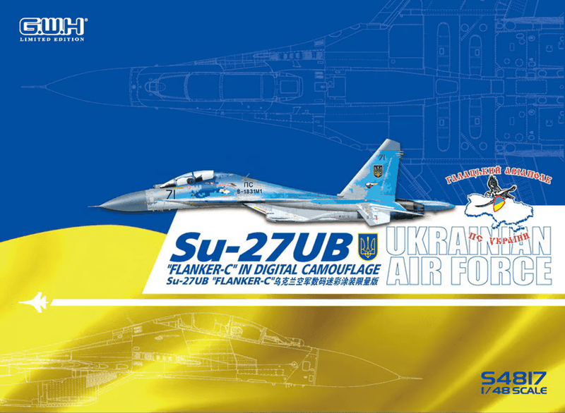 Great Wall Hobby 1/48 Sukhoi Su-27UB Flanker C in Digital Camouflage