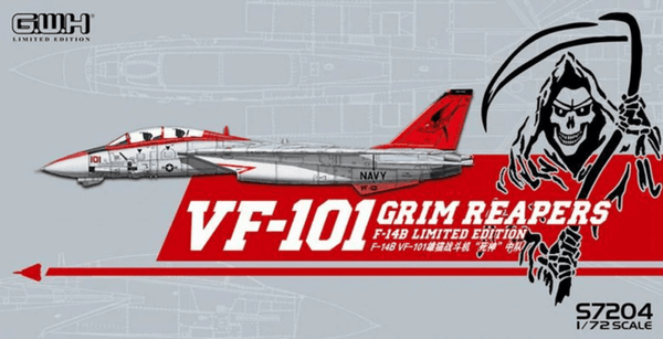 Great Wall Hobby 1/72 Grumman F-14B Tomcat VF-101 Grim Reapers