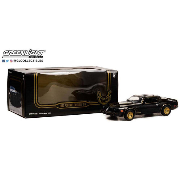 Greenlight 1/24 Pontiac Firebird Trans Am 1977 Starlite Black With Golden Eagle Hood