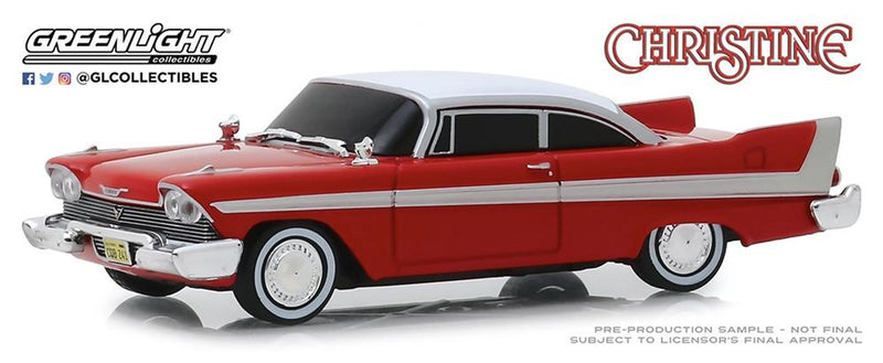 Greenlight 1/43 Christine (1983 Movie) 1958 Plymouth Fury (Evil Version-Blacked Out)
