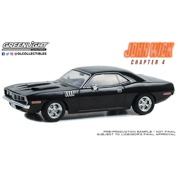 Greenlight 1/43 John Wick 4 (2023 Movie) 1971 Plymouth Cuda